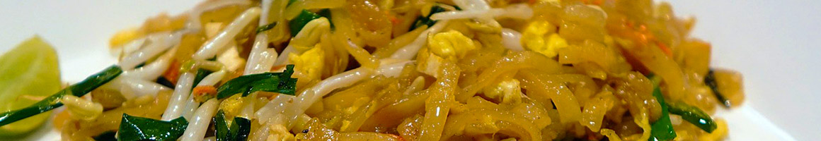Eating Chinese Thai Vietnamese at Bangkok noodles restaurant in Cathedral City, CA.